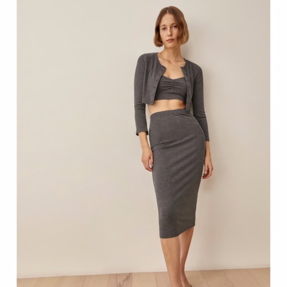 NEW Reformation Niko Set Iron Medium - Picture 13 of 17